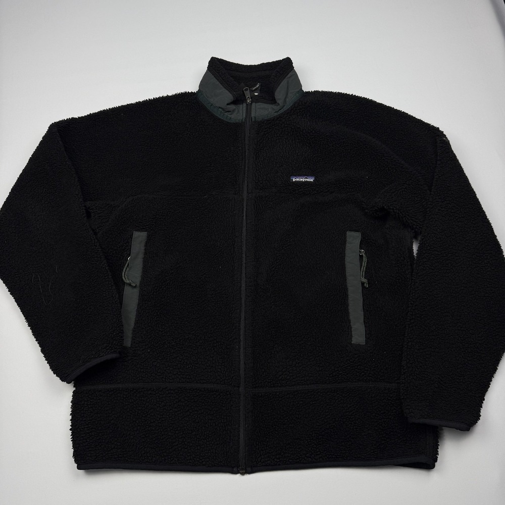 Vintage Patagonia Retro X Pile Pef Jacket Mens Large Black Fleece USA